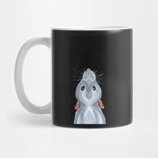 Albino Rat Looking Up Mug